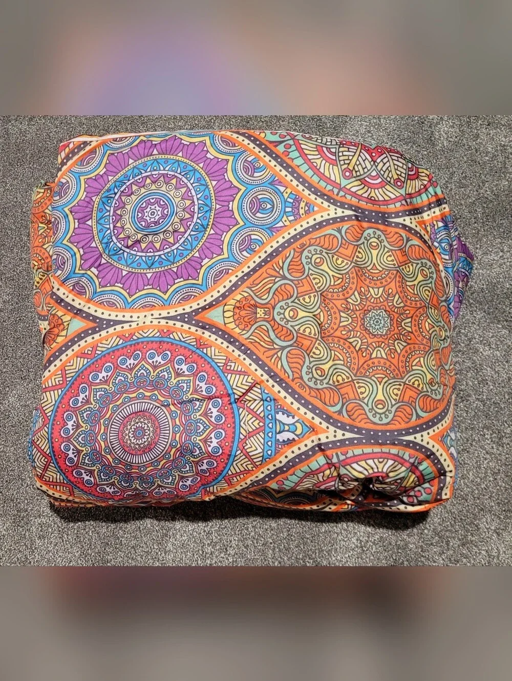 Chic Home Design Reversable Comforter Pin Stripes & Paisley with 2 Pillowcases